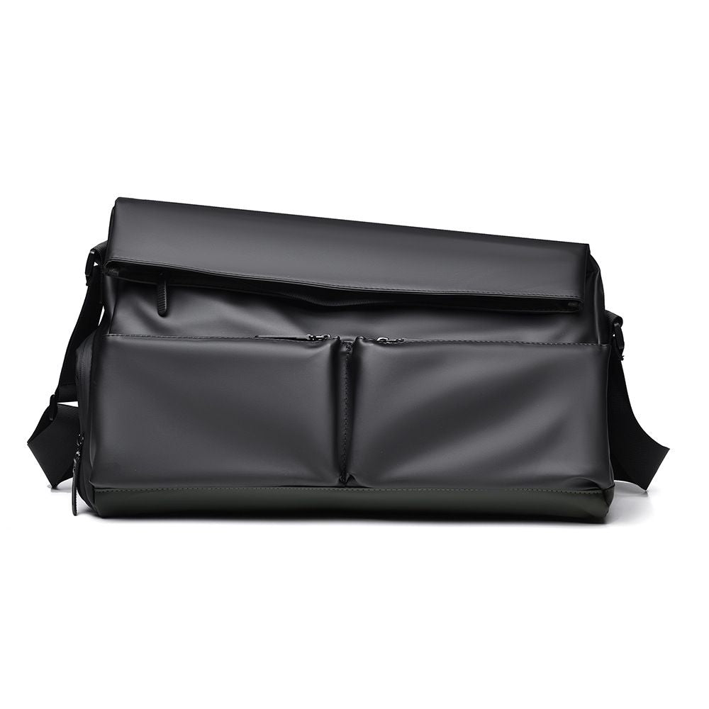 Black Expandable Travel Shoulder Bag - Large Capacity Gym and Duffel Bag with Wet and Dry Separation for Weekend Trips, Sports, Commuting and Short Travel
