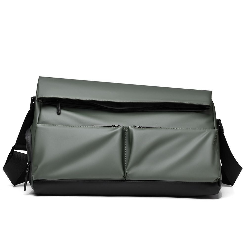 Green Expandable Travel Shoulder Bag - Large Capacity Gym and Duffel Bag with Wet and Dry Separation for Weekend Trips, Sports, Commuting and Short Travel