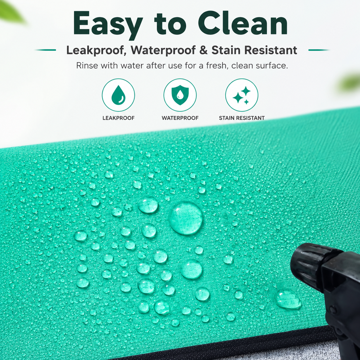 Yellow Waterproof Garden Repotting Mat - 50 x 50 cm Foldable Potting and Transplanting Work Mat with Snap Corners for Indoor Plants, Soil Mixing and Easy Clean-Up