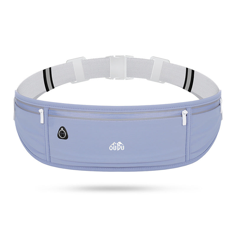 Dark blue Adjustable Running Belt - Fits Large Phones, Reflective, Earphone Port