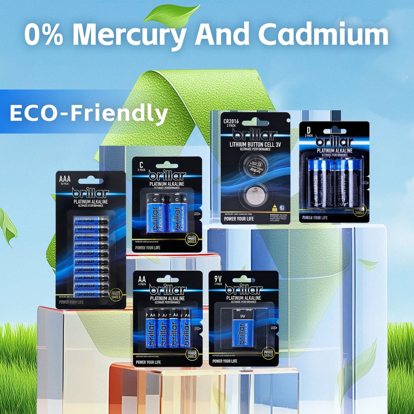 48 Pcs Brillar AA Platinum Alkaline Batteries