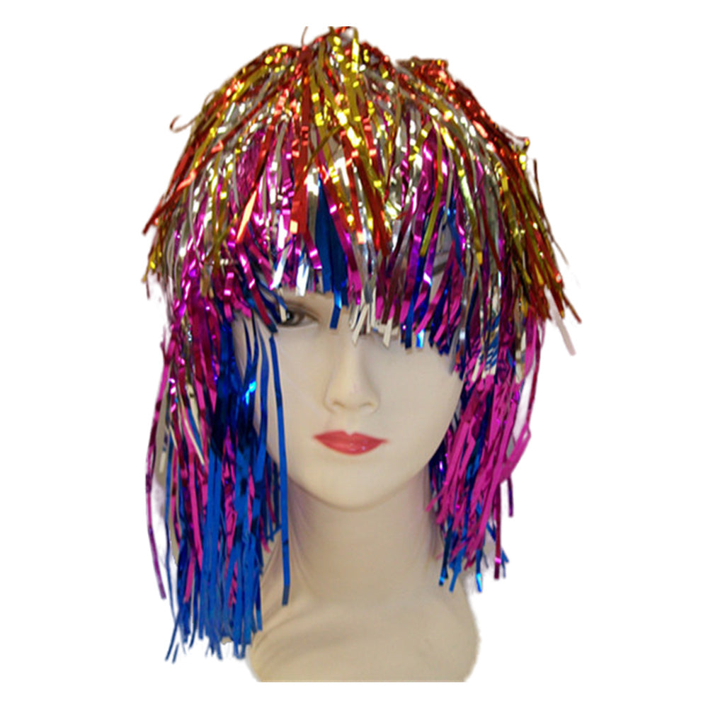 Party tinsel wig-assorted colour - Gold