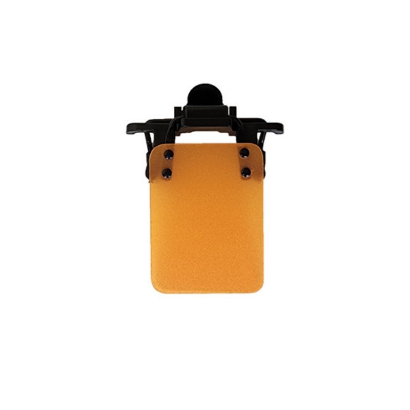ISSF Flip-Up Eyeshield Sport Shooting Eye Shield Aim Blocker Targeting Sight Cover Blinding - Black-Vertical 3x4cm