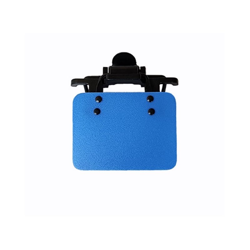 ISSF Flip-Up Eyeshield Sport Shooting Eye Shield Aim Blocker Targeting Sight Cover Blinding - Blue-Horizontal 4x3cm