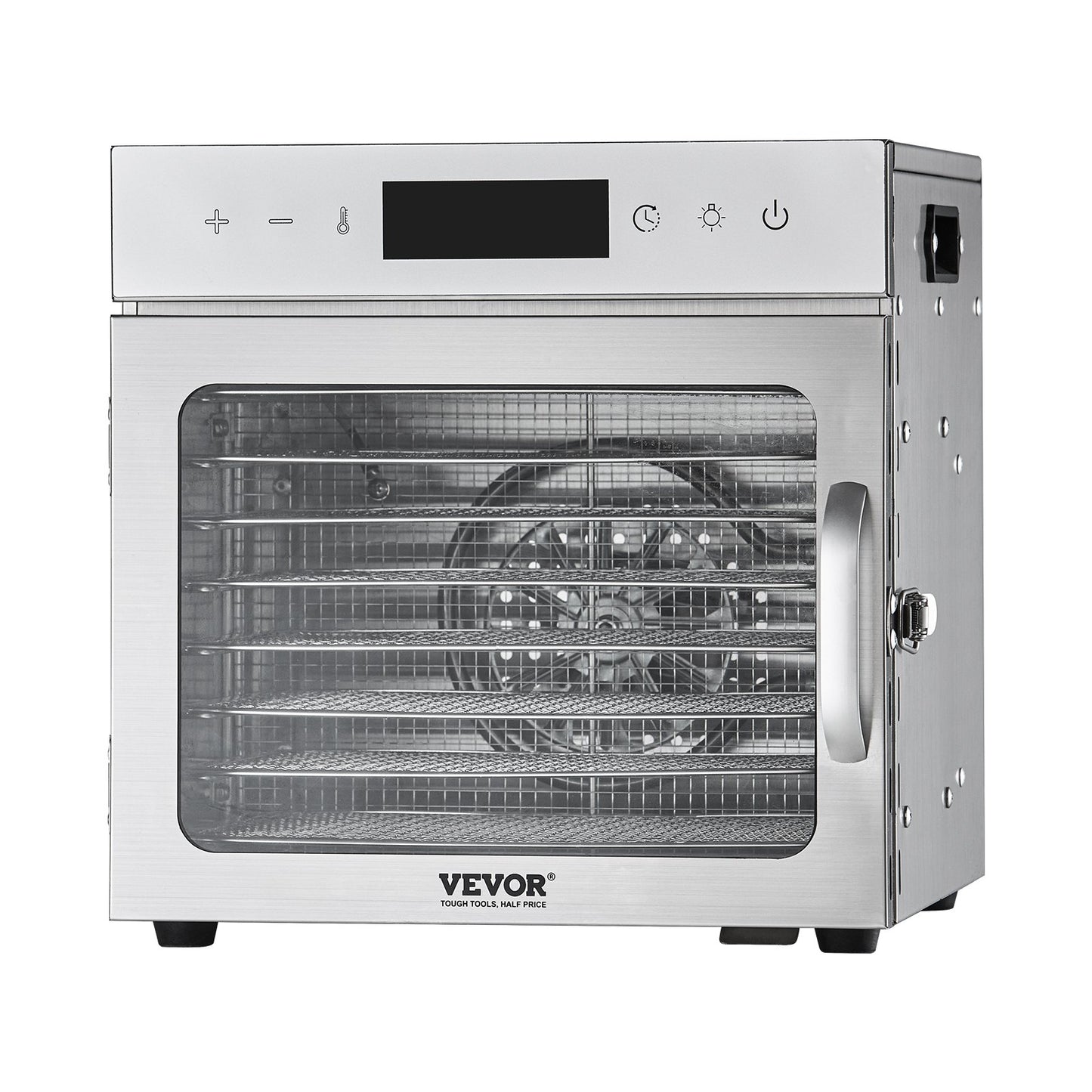 Food Dehydrator Machine, 8 Stainless Steel Trays, 400W Electric Food Dryer with Adjustable Temperature & 24-Hour Timer, Freeze Dryer for Jerky, Meat, Fruit, Vegetables, Herbs, Dog Treats