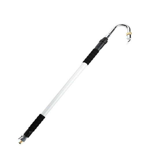 Stainless Steel Pressure Washer Gutter Cleaner Aluminium Alloy Water Fed Pole for Gutter Cleaning 180 Rotatable Nozzle Max 1.75m With Curved End