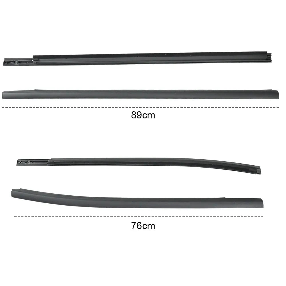 Outer Door Weather Window Rubber Seals Fit for Ford Ranger 2019-2023 Series Moulding Trim Strips Car Modification Accessories Black 4Pcs