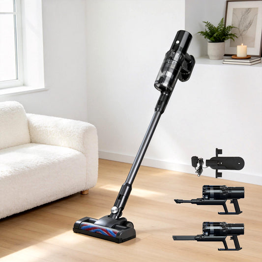 Devanti Stick Vacuum Cleaner Brushless Cordless 350W Grey